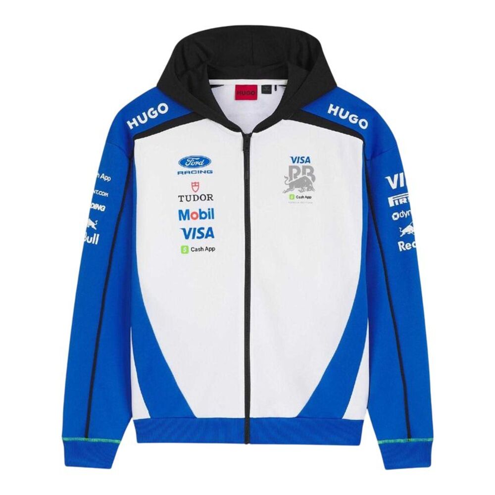 Hugo Mens Visa Cash App Racing Bulls F1 Full Zip Hoodie / Medium Blue